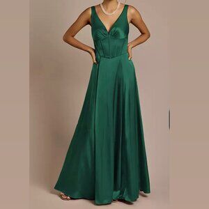 Galina Signature Juniper Green Corset Dress Size 2